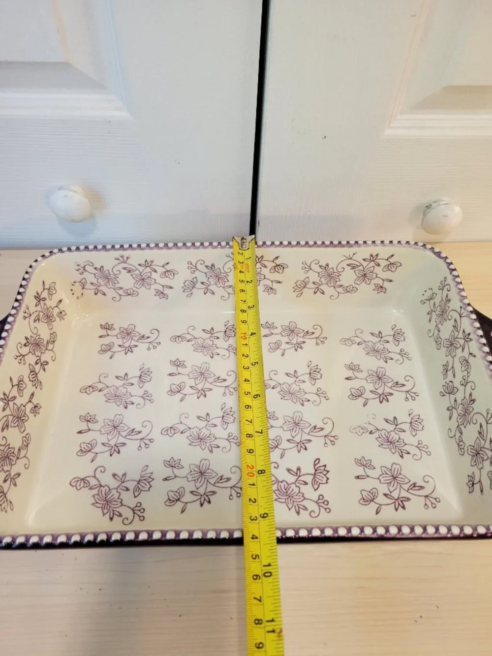 TEMP-TATIONS Floral Lace Purple 13x9